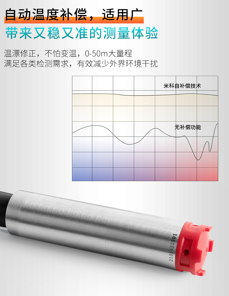 自動(dòng)溫度補(bǔ)償，適用廣